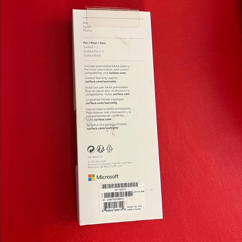 Microsoft Surface Stylus in Metallic Gray for surface 3